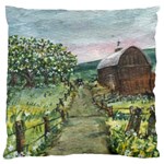 Amish Apple Blossoms -AveHurley ArtRevu.com- Large Cushion Case (Two Sides)