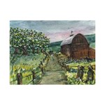 Amish Apple Blossoms -AveHurley ArtRevu.com- 6  x 8  Desktop Photo Plaque 