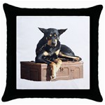 AM - Cheeky pony Throw Pillow Case (Black)