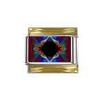 FF252 Gold Trim Italian Charm (9mm)