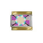 FF247 Gold Trim Italian Charm (9mm)