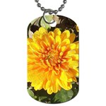 Fh 009 Fran Hoffpauir   A Dew Covered Mum Dog Tag (Two Sides)