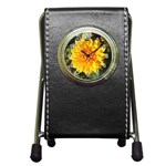 Fh 009 Fran Hoffpauir   A Dew Covered Mum Pen Holder Desk Clock