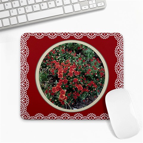 More Mums Large Mousepad from ArtsNow.com Front