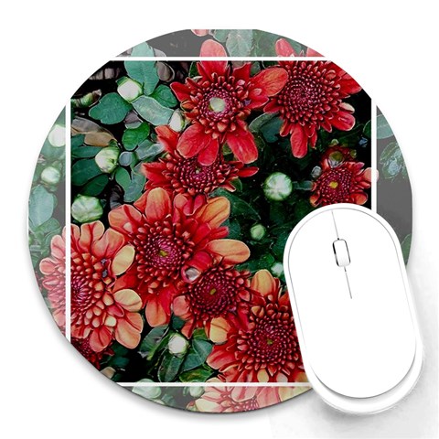Mums, Again Round Mousepad from ArtsNow.com Front