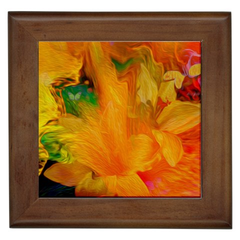 Flowers From My Heart To You   Sherri Nicholas   Framed Tile from ArtsNow.com Front