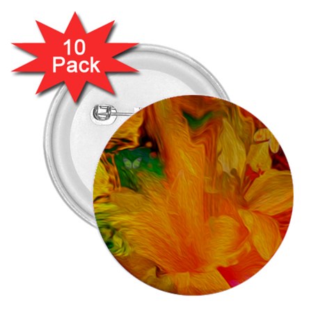 Flowers From My Heart To You   Sherri Nicholas   2.25  Button (10 pack) from ArtsNow.com Front
