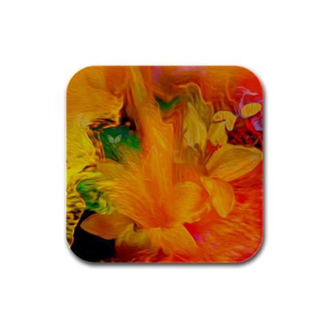 Flowers From My Heart To You   Sherri Nicholas   Rubber Square Coaster (4 pack) from ArtsNow.com Front