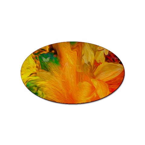 Flowers From My Heart To You   Sherri Nicholas   Sticker Oval (100 pack) from ArtsNow.com Front