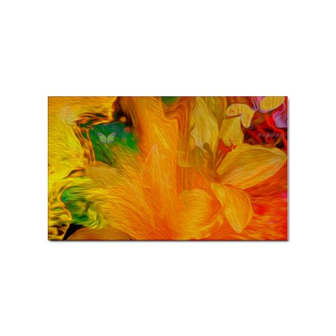 Flowers From My Heart To You   Sherri Nicholas   Sticker Rectangular (10 pack) from ArtsNow.com Front
