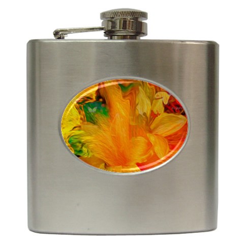Flowers From My Heart To You   Sherri Nicholas   Hip Flask (6 oz) from ArtsNow.com Front