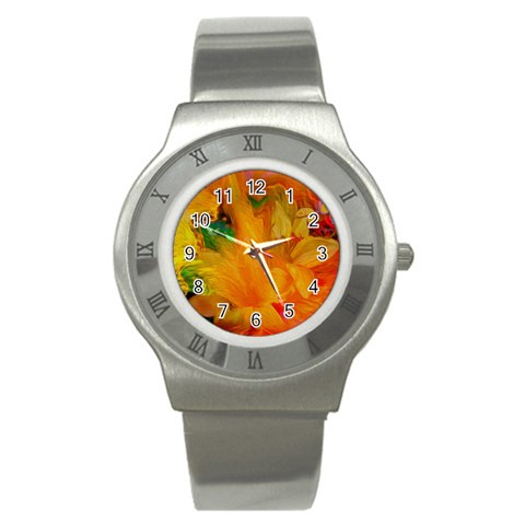 Flowers From My Heart To You   Sherri Nicholas   Stainless Steel Watch from ArtsNow.com Front