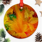 Flowers From My Heart To You   Sherri Nicholas   Round Ornament (Two Sides)
