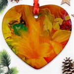 Flowers From My Heart To You   Sherri Nicholas   Heart Ornament (Two Sides)