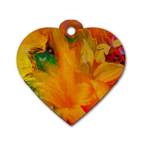 Flowers From My Heart To You   Sherri Nicholas   Dog Tag Heart (One Side) from ArtsNow.com Front
