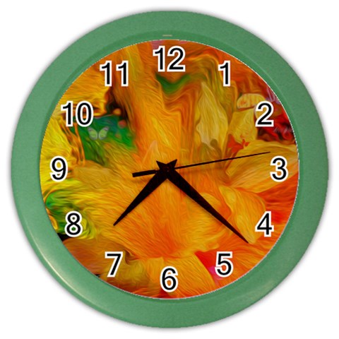 Flowers From My Heart To You   Sherri Nicholas   Color Wall Clock from ArtsNow.com Front