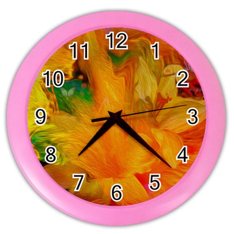 Flowers From My Heart To You   Sherri Nicholas   Color Wall Clock from ArtsNow.com Front