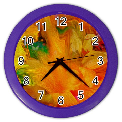 Flowers From My Heart To You   Sherri Nicholas   Color Wall Clock from ArtsNow.com Front