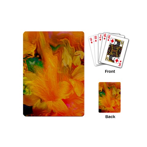 Flowers From My Heart To You   Sherri Nicholas   Playing Cards (Mini) from ArtsNow.com Back