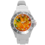 Flowers From My Heart To You   Sherri Nicholas   Round Plastic Sport Watch Large