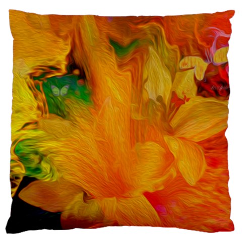Flowers From My Heart To You   Sherri Nicholas   Large Cushion Case (Two Sides) from ArtsNow.com Front