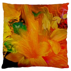 Flowers From My Heart To You   Sherri Nicholas   Large Cushion Case (Two Sides) from ArtsNow.com Back