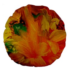 Flowers From My Heart To You   Sherri Nicholas   18  Premium Round Cushion  from ArtsNow.com Front