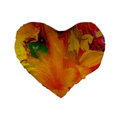 Flowers From My Heart To You   Sherri Nicholas   16  Premium Heart Shape Cushion  from ArtsNow.com Front