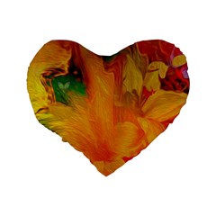 Flowers From My Heart To You   Sherri Nicholas   16  Premium Heart Shape Cushion  from ArtsNow.com Back