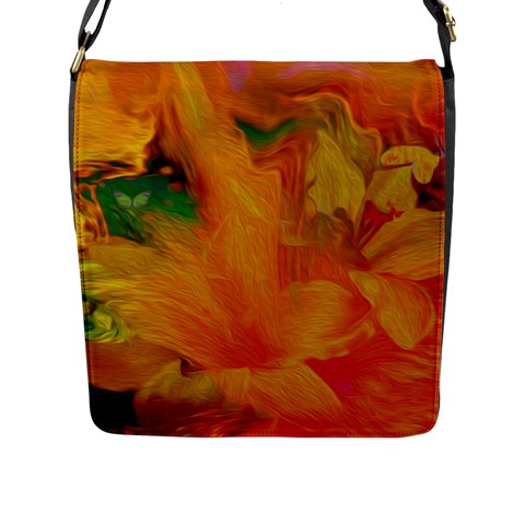 Flowers From My Heart To You   Sherri Nicholas   Flap Closure Messenger Bag (Large) from ArtsNow.com Front