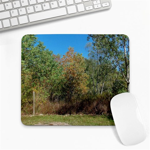 Trees At Edge Of The Woods   Fran Hoffpauir Large Mousepad from ArtsNow.com Front