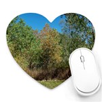 Trees At Edge Of The Woods   Fran Hoffpauir Mousepad (Heart)