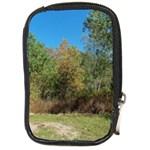 Trees At Edge Of The Woods   Fran Hoffpauir Compact Camera Leather Case