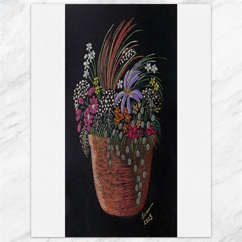 Flowers In Pot   Fran Hoffpauir Canvas 12  x 16  from ArtsNow.com 11.86 x15.41  Canvas - 1