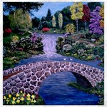 My Garden -  Ave Hurley -  Canvas 12  x 12 