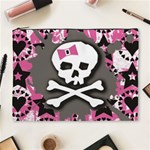 Pink Bow Skull Cosmetic Bag (XL)