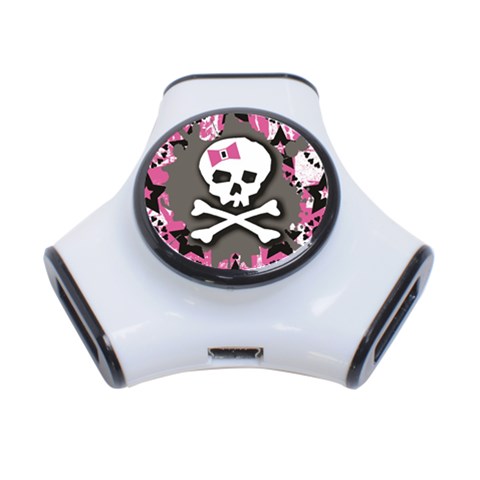 Pink Bow Skull 3 Front