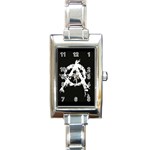Anarchy Rectangular Italian Charm Watch