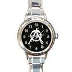 Anarchy Round Italian Charm Watch