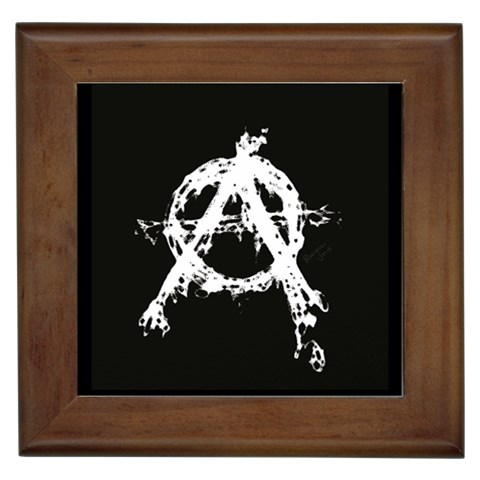 Anarchy Framed Tile from ArtsNow.com Front