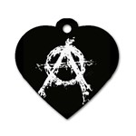 Anarchy Dog Tag Heart (Two Sides)
