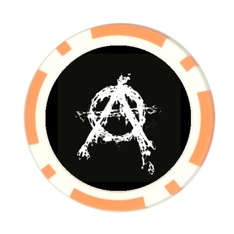 Anarchy Poker Chip Card Guard from ArtsNow.com Front