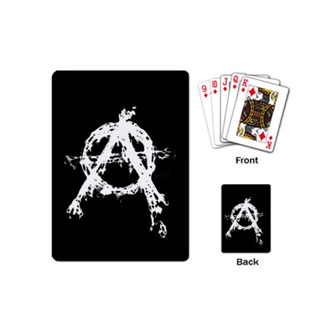 Anarchy Playing Cards (Mini) from ArtsNow.com Back