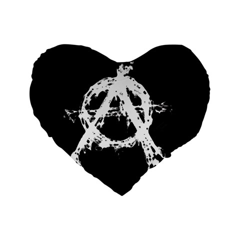 Anarchy 16  Premium Heart Shape Cushion  from ArtsNow.com Front