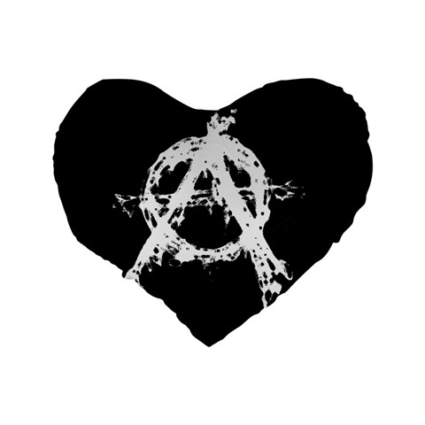 Anarchy 16  Premium Heart Shape Cushion  from ArtsNow.com Back