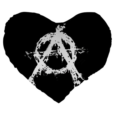 Anarchy 19  Premium Heart Shape Cushion from ArtsNow.com Front