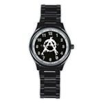 Anarchy Men s Stainless Steel Round Dial Analog Watch