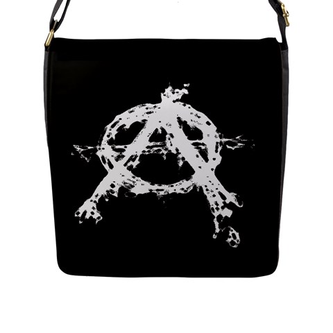 Anarchy Flap Closure Messenger Bag (Large) from ArtsNow.com Front
