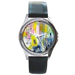 Graffiti Graphic Round Metal Watch