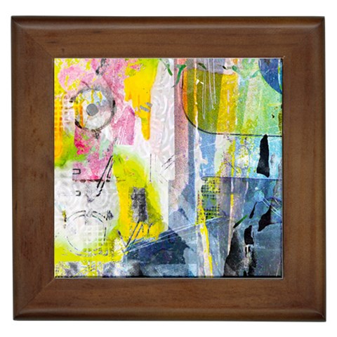 Graffiti Graphic Framed Tile from ArtsNow.com Front